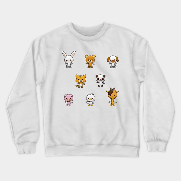 Kawaii animals pack 1 Crewneck Sweatshirt by Ranp